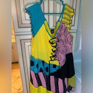 3x Torrid Disney Nightmare Before Christmas Sally Lace-Up Skater Dress Costume
